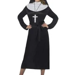 Womens Nun Fancy Dress Costume