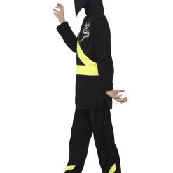 Black And Yellow Ninja Assassin Boys Costume -Hot Sale Cosyumes Store lrgscale21072 S