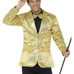 Gold Sequin Jacket Mens Costume