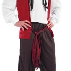 Pirate Man Red Costume