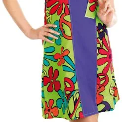 60s UV Print Hippie Dress Costume