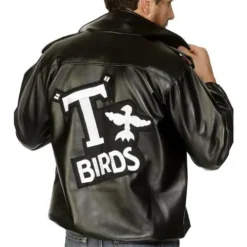 Grease T Birds Leather Look Jacket -Hot Sale Cosyumes Store lrgscale27488 b2