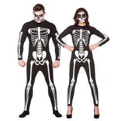 Skeleton Jumpsuit Adults Costume
