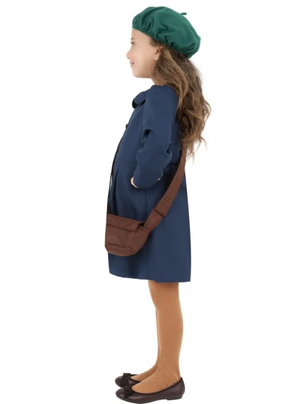 World War 2 Evacuee Girls Costume 4 World War 2 Evacuee Girls Costume - Image 2