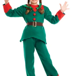 Kids Elf Fancy Dress Costume