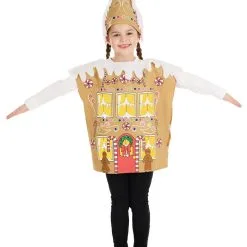 Gingerbread House Kids Costume