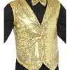 Gold Sequin Waistcoat -Hot Sale Cosyumes Store lrgscale42937