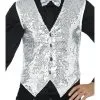 Silver Sequin Waistcoat -Hot Sale Cosyumes Store lrgscale42938