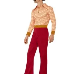 Authentic 70s Guy Mens Costume -Hot Sale Cosyumes Store lrgscale43189 S