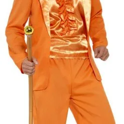 Orange 90s Stupid Tuxedo Mens Costume