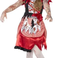 Zombie Miss Hood Girls Costume