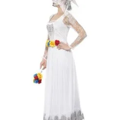 Day Of The Dead Skeleton Bride Ladies Fancy Dress -Hot Sale Cosyumes Store lrgscale44657 S