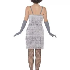 Silver Flapper Ladies Fancy Dress -Hot Sale Cosyumes Store lrgscale44671 B