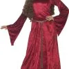 Medieval Maid Fancy Dress Costume Red -Hot Sale Cosyumes Store lrgscale44682