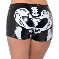 Fever Miss Skeleton Whiplash Ladies Costume Hotpants
