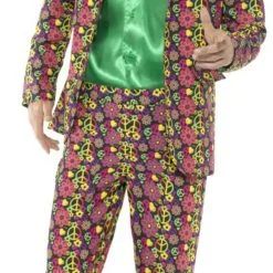 60s Psychedelic CND Suit Mens Costume