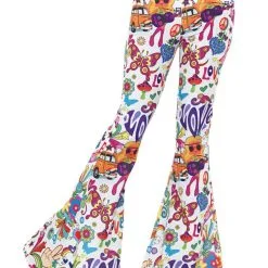 Groovy Flared Trousers Ladies Costume Accessory