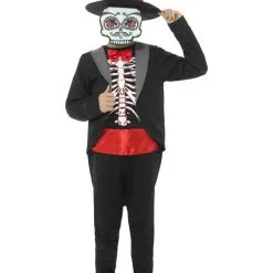 Day Of The Dead Boy Fancy Dress Costume