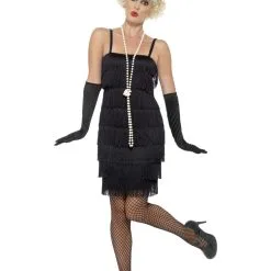 Black Flapper Fancy Dress