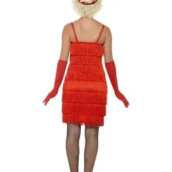 Red Long Flapper Costume -Hot Sale Cosyumes Store lrgscale45501 B