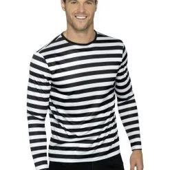 Stripy T-Shirt Black & White