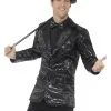 Black Sequin Jacket Mens -Hot Sale Cosyumes Store lrgscale46984