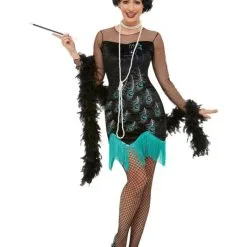 20s Peacock Flapper Ladies Costume