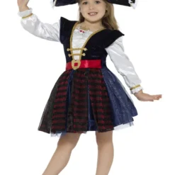 Deluxe Glitter Pirate Girls Costume -Hot Sale Cosyumes Store lrgscale48137 S