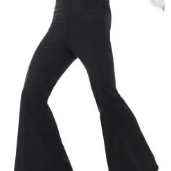 Black Flared Trousers Mens