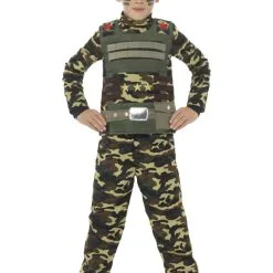 Camouflage Military Boy Costume