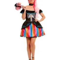 Day Of The Dead Senorita Ladies Fancy Dress -Hot Sale Cosyumes Store lrgscale51046 A1