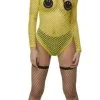 Ladies Smiley Fishnet Bodysuit -Hot Sale Cosyumes Store lrgscale52335