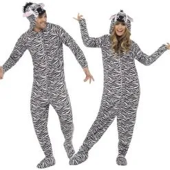 Adults Zebra Fancy Dress Costume