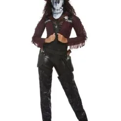 Deluxe Dark Spirt Western Cowgirl Costume -Hot Sale Cosyumes Store lrgscale63009 3