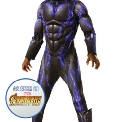 Black Panther Purple Battle Suit Boys Costume