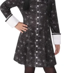 Licensed Girls Wednesday Addams Costume | Mega Fancy Dress