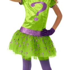 Girls Deluxe Riddler Costume