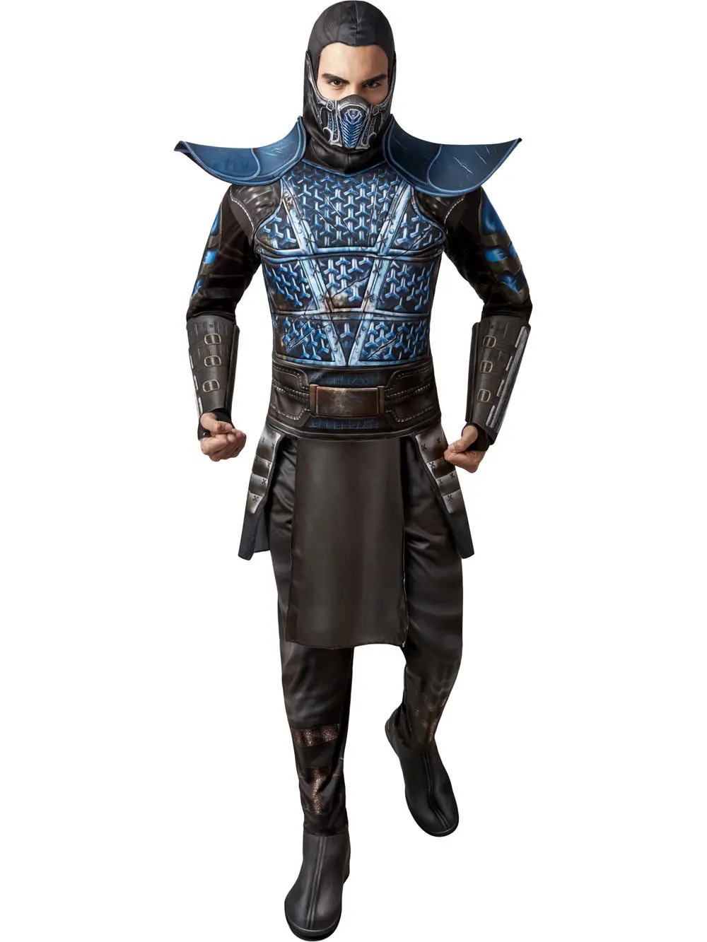 Licensed Mens Sub Zero Mortal Combat Costume 3 Licensed Mens Sub Zero Mortal Combat Costume