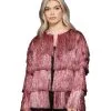 Fever Pink Tinsel Festival Jacket -Hot Sale Cosyumes Store lrgscale74000