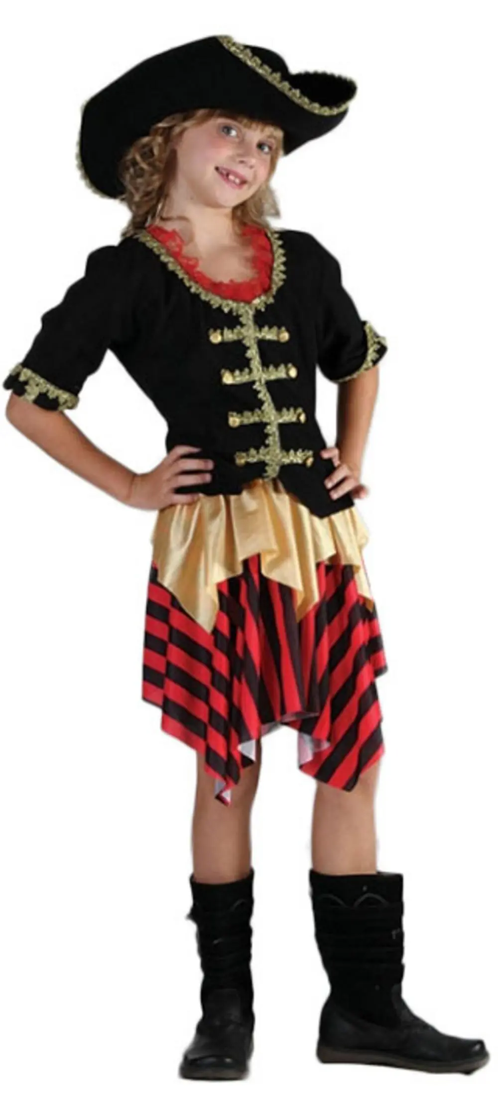 Girls Buccaneer Sweetie Pirate Costume 3 Girls Buccaneer Sweetie Pirate Costume