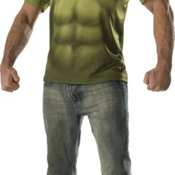 The Incredible Hulk Mens T-Shirt And Mask Costume