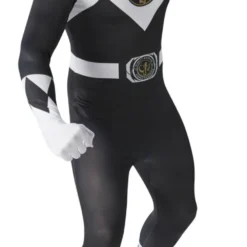 Black Power Ranger Mens 2nd Skin Suit
