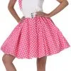 Dark Pink Polka Dot Skirt Ladies Costume -Hot Sale Cosyumes Store lrgscale81098