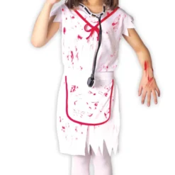 Girls Zombie Nurse Halloween Costume