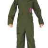 Pilot Boys Fancy Dress 80s Airforce Military Flight Suit Uniform Kids Costume -Hot Sale Cosyumes Store lrgscale83292