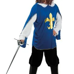 Blue Musketeer Lambert Mens Costume