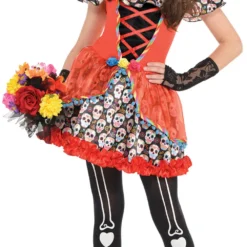 Sugar Skull Senorita Girls Costume