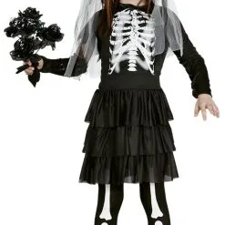 Skeleton Bride Girls Costume