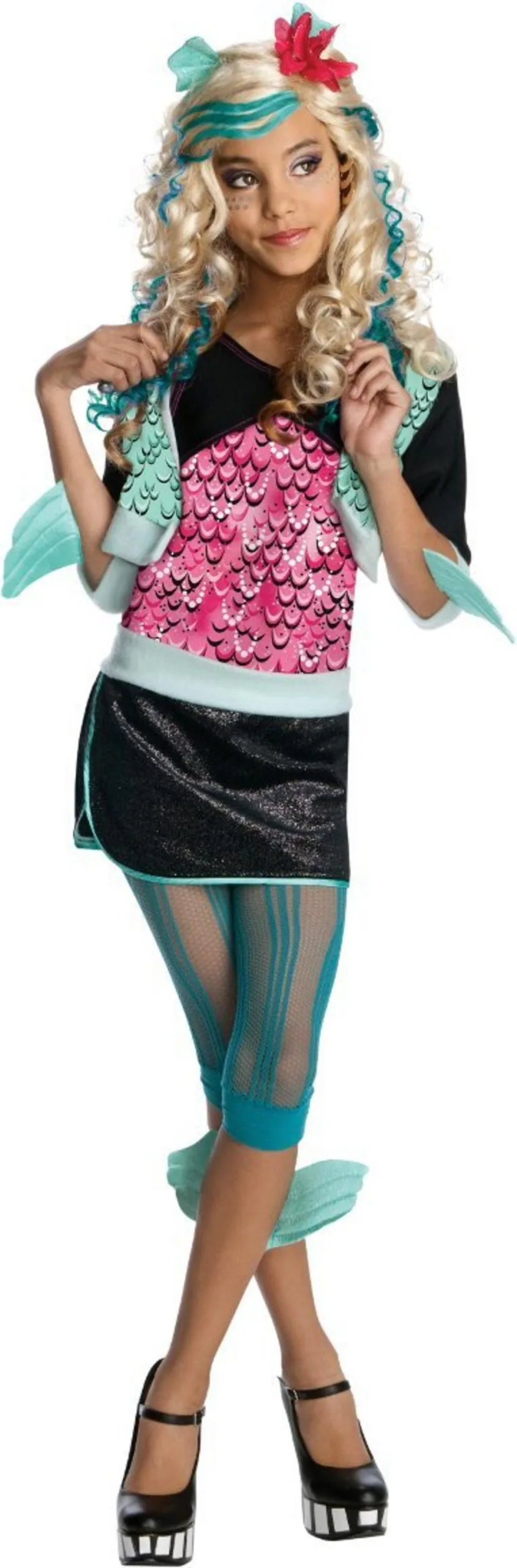 Girls Lagoona Blue Monster High Costume 3 Girls Lagoona Blue Monster High Costume