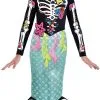 Day Of The Dead Mermaid Girls Costume -Hot Sale Cosyumes Store lrgscale9903562